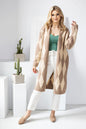  Sweter Kardigan Model 30092 Cappuccino - PeeKaBoo 
