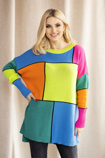   Sweter Damski Model 30089 Limonka - PeeKaBoo 