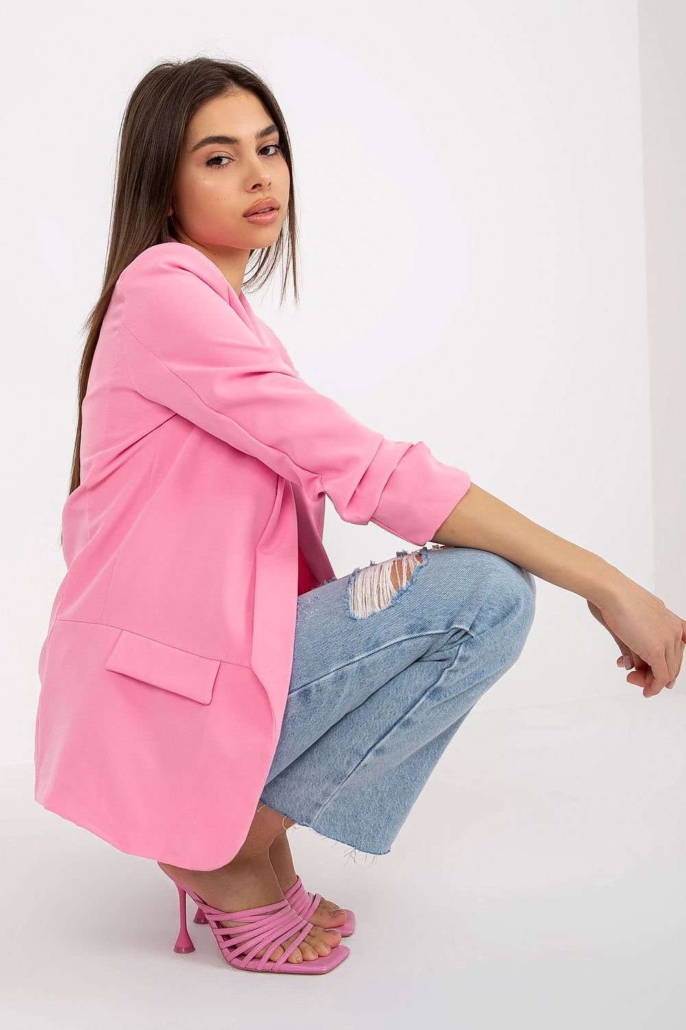   Marynarka Model DHJ-MA-7684.15P Pink - Italy Moda 