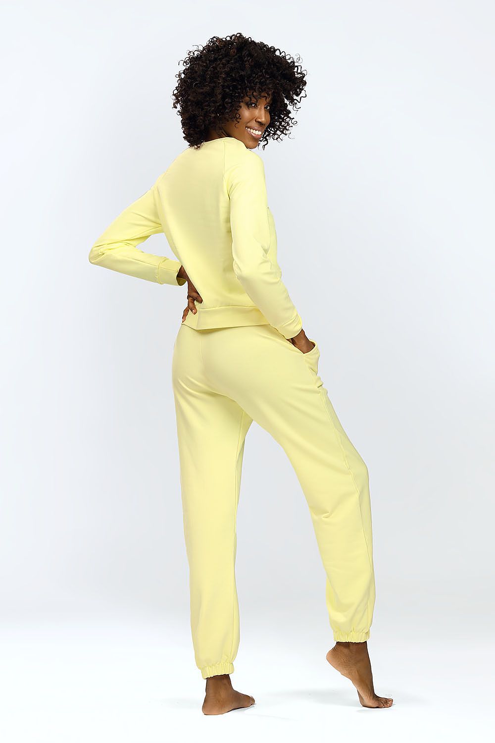  Spodnie Komplet Model Wenezja Yellow - DKaren 