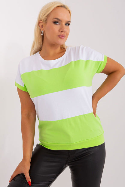   Bluzka Model RV-BZ-8640-1.92P WHite/Green - Relevance 