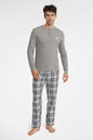   Piżama Męska Model Usher 40946-90X Grey Melange - Henderson 