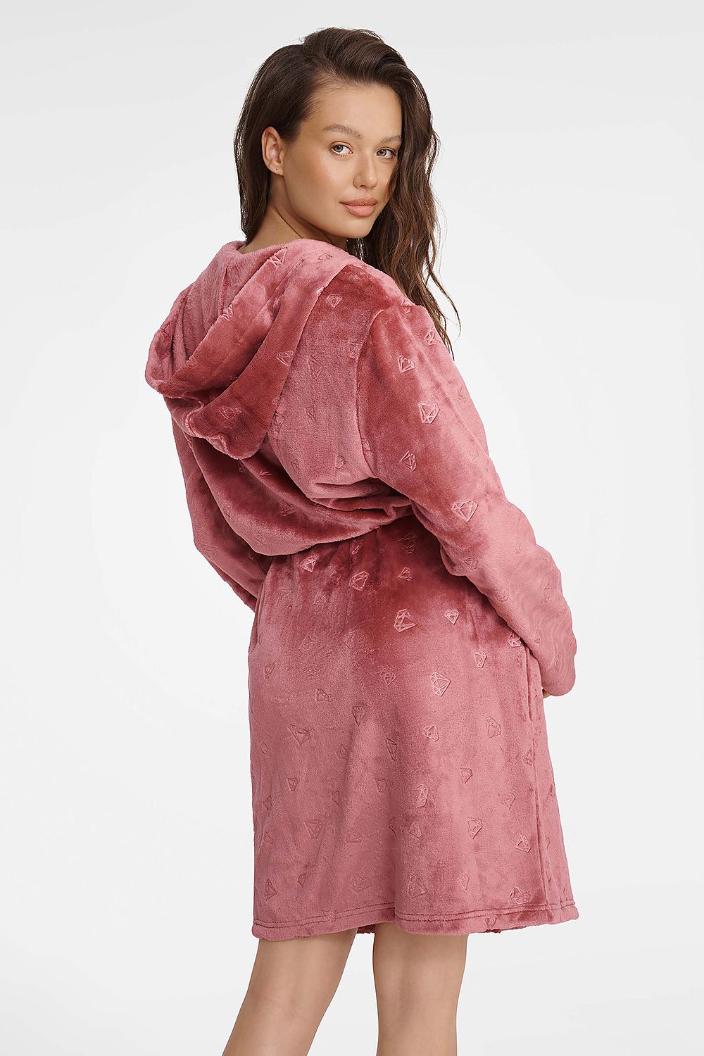  Szlafrok Damski Model Glossy 41066-39X Pink - Henderson 