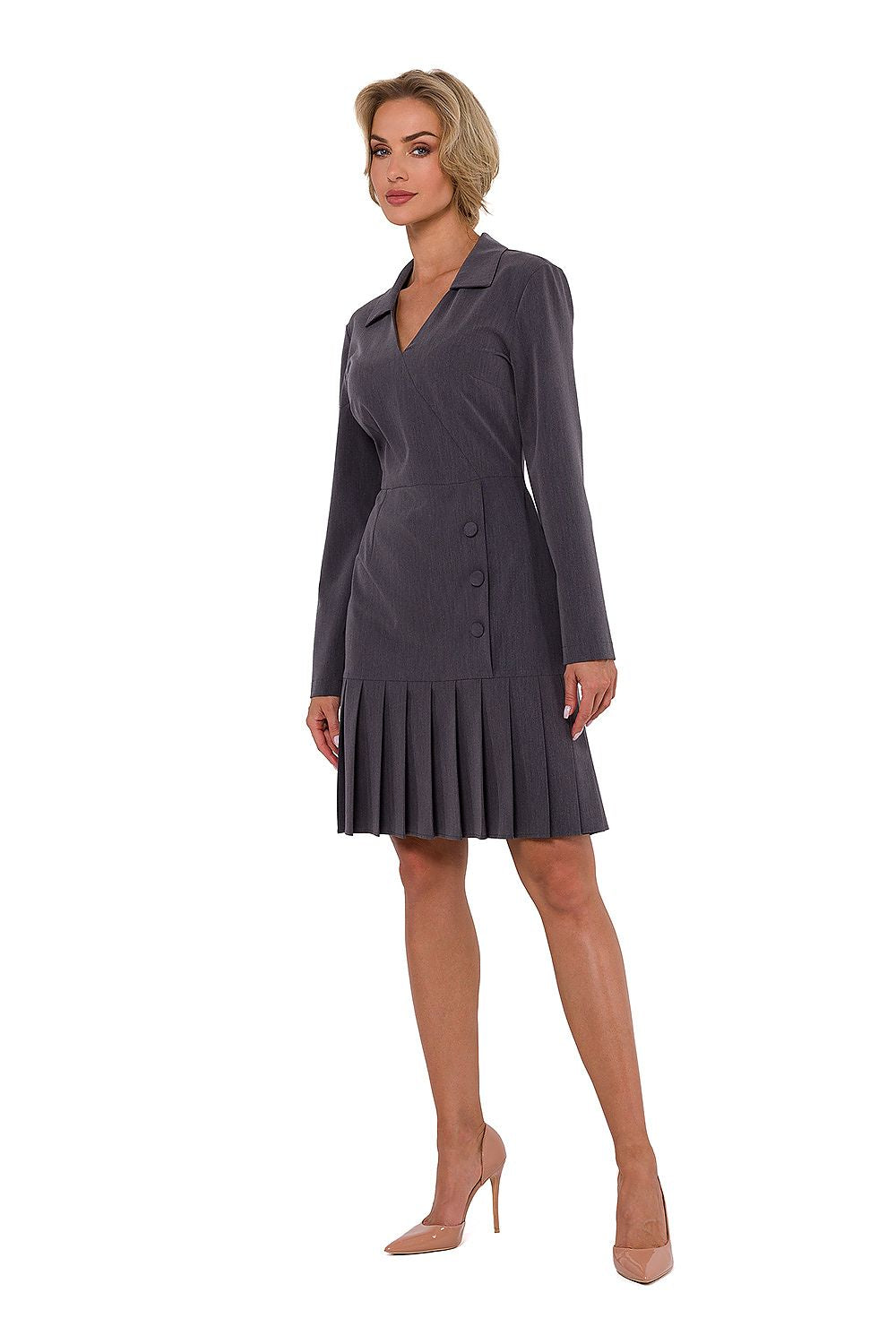  Sukienka Model MOE752 Dark Grey - Moe 