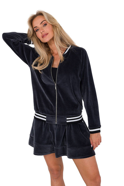   Bluza Damska Model MOE766 Grafit - Moe 