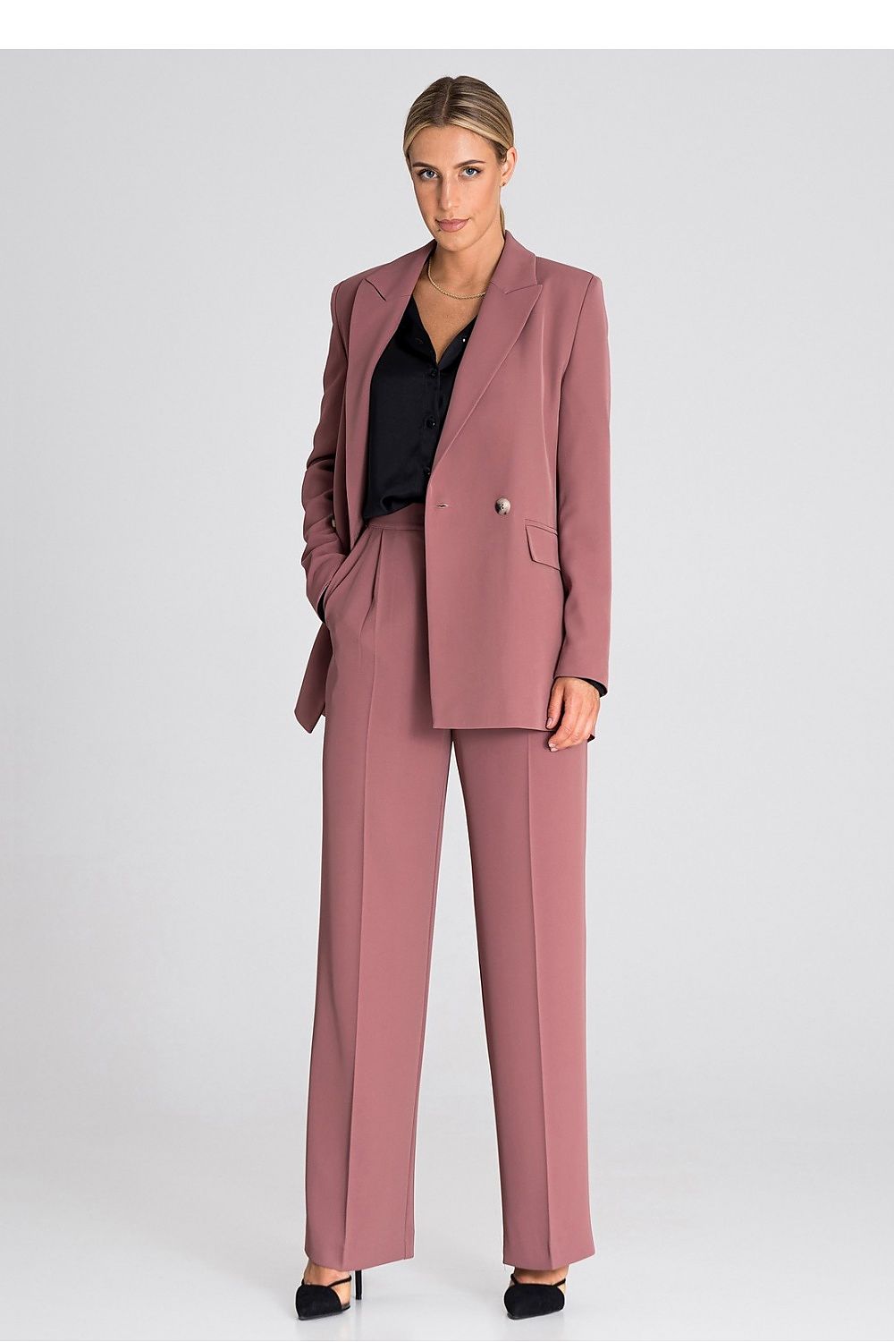   Spodnie Damskie Model M949 Dark Pink - Figl 