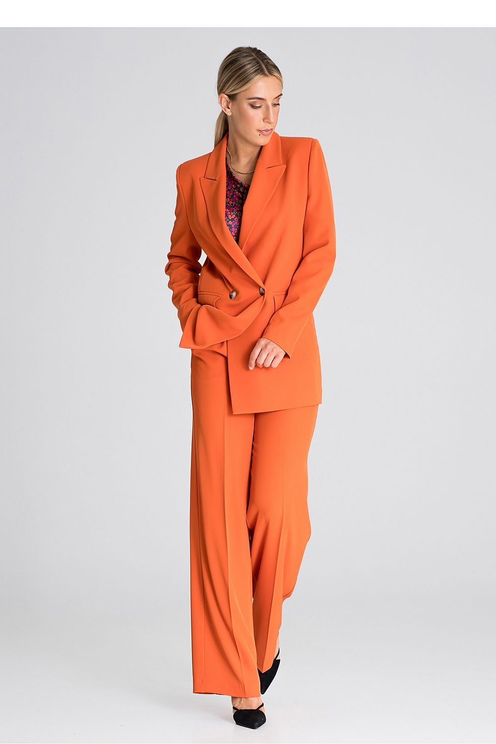   Spodnie Damskie Model M949 Orange - Figl 