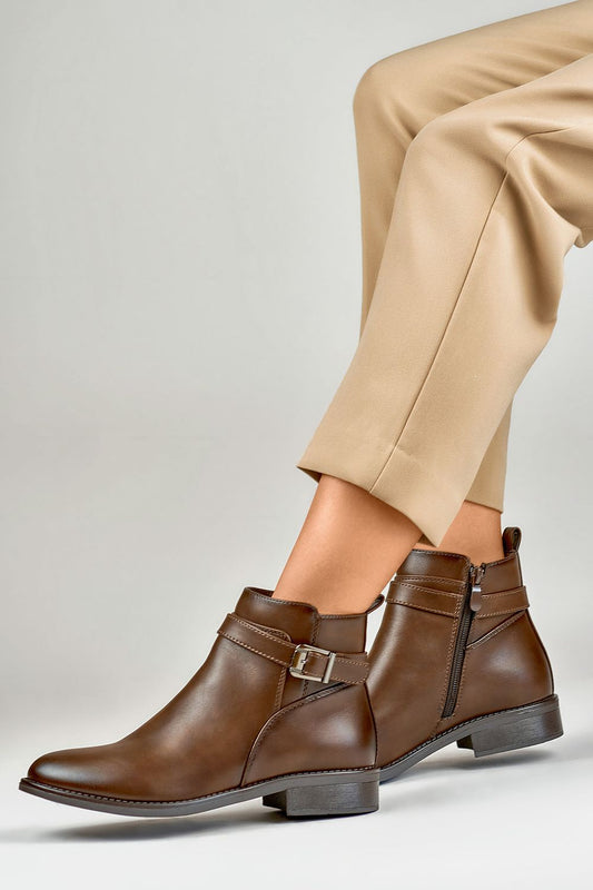  Botki Model CH2225BR Beige/Brown - PRIMO 